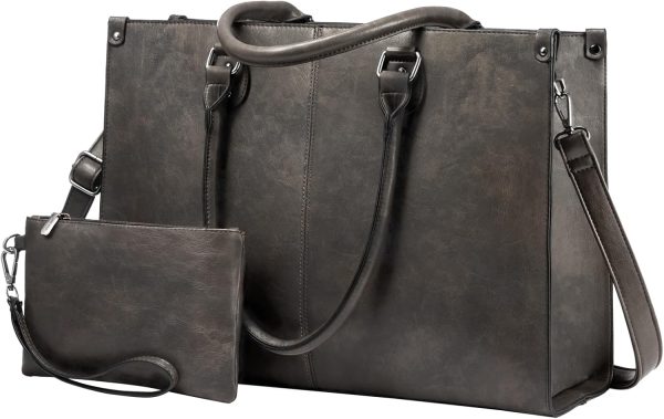 Laptop Bag for Women, 15.6 inch Laptop Tote Bag Vintage Work Bags for Women Computer Bag Office Briefcase Handbag
