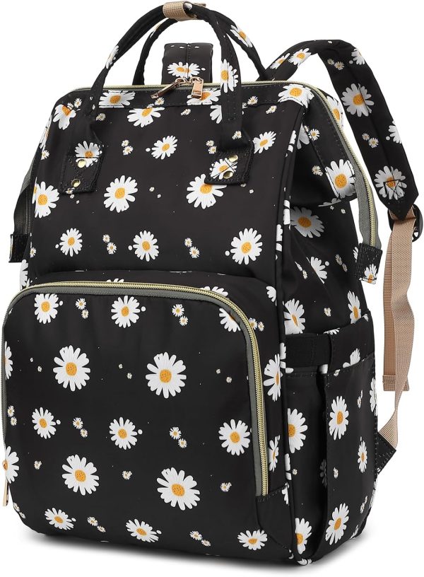 Daisy Women Laptop Backpack, College School Backpack Bookbag 15.6 Inch Computer Backpacks for Work Business Travel